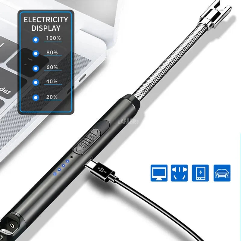 Encendedor Eléctrico de Cocina Recargable USB 2x1