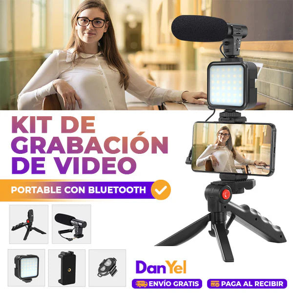 Kit De Grabación De Video Portátil Con Bluetooth