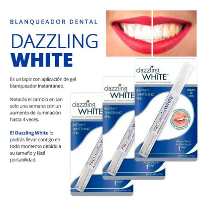 Lápiz Blanqueador de Dientes. Sonrisa Radiante 4x1