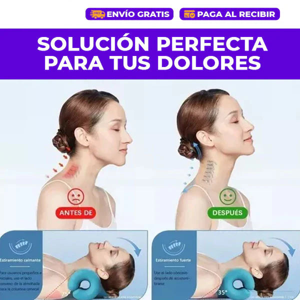 Almohada Cervical Terapéutica | Alivio del Dolor en Cuello y Hombros