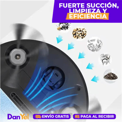 Robot Limpiador Inteligente Aspirador y Trapeador 2 en 1