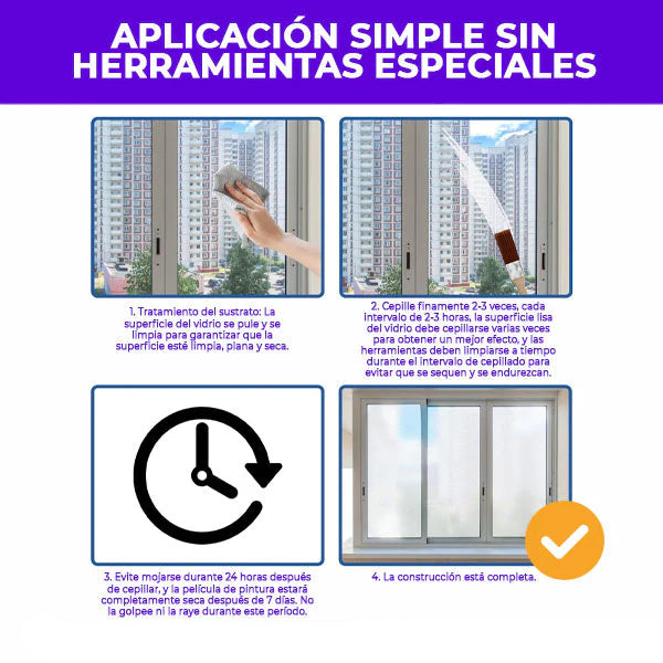 Pintura Para Vidrios Efecto Esmerilado