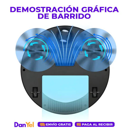 Robot Limpiador Inteligente Aspirador y Trapeador 2 en 1