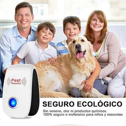 Repelente Electrónico Ultrasónico Plagas e Insectos 4x1