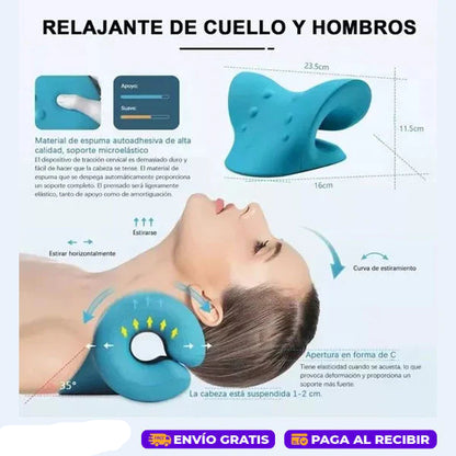Almohada Cervical Terapéutica | Alivio del Dolor en Cuello y Hombros