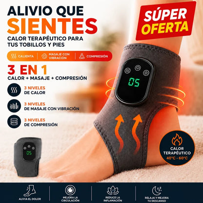 Masajeador Térmico 3 en 1 para Pies y Tobillos