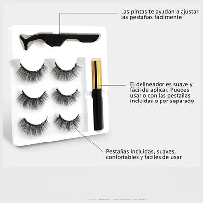 Kit de Pestañas Magneticas 4D 4x1