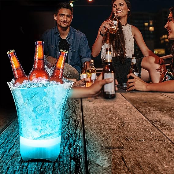 Hielera con Luz LED y Parlante 3 en 1