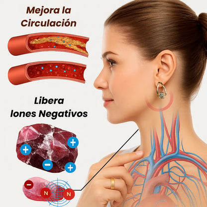 Par Pendientes de germanio con terapia magnética