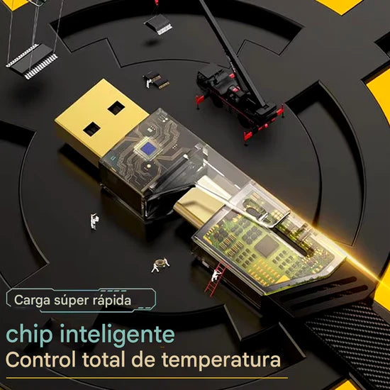 Cable Multiuso 4 En 1 Carga Rápida