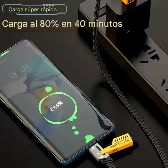 Cable Multiuso 4 En 1 Carga Rápida